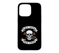 Hair Stylist Lift Tone and Pray Cosmetologist Skull Coque pour iPhone 15 Pro Max