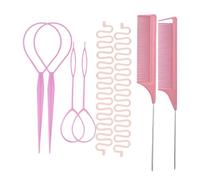 Hair Tail Tool - Non-Damage Styling Braiding Comb | Parting Comb Set | 8 Pieces Hair Styling Accessories, Pointed Tail Combs, Steel Needles, Portable Hairs Pulling Needles, for Women Girls