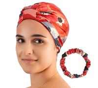 HAIR THERAPY MAKE EVERY DAY A GOOD HAIR DAY Bonnet de Nuit 100% Soie de Mûrier 22 Mommes - Anti-Frisottis & Protecteur - pour Cheveux Femme Bouclés, Frisés ou Lisses - avec Chouchou en Soie