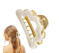 Hair Tie Clips - Cloud Hair Clip, Jaw Clips Strong Hold Haiir Claws, Haiir Alligator Clipps Acrylic, Non-Slip Hairclips, Hollow Cloud Hairsclaw Clip for Women Girls, Clouds Hairs Claw cliipp