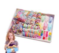 Hair Tie Set - Ponytail Holders Colorful Elastic Bands Set,Multicolor Ties, Fashionable Tail Tools For Party, Birthday, Girl, Women