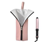 Hair Tool Bag, Heat Resistant Waterproof Mat Pouch for Styling Tools, Polyester Material, Dustproof Organizer for Travel Vanity RV Makeup Station Salon Tabletop Home Storage, 29x10x1cm