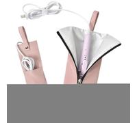 Hair Tool Bag Organizer, Heat Resistant Waterproof Pouch, Hair Styling Tools, Dustproof Travel Storage Mat for Salon Vanity RV Makeup Station Home, 11.42x3.94x0.39 inches