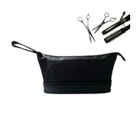 Hair Tool Travel Bag, Double Layer Storage Organizer, Efficient Tool Organization, Portable Toiletry Handbag for Hairdressing, Salon, Gym, Train, Vacation, Camping, Weekend, 14.57x5.91x6.3 inches