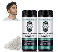 Hair Volume Powder,2pcs Poudre Coiffante Homme,Poudre Texturisante Cheveux,Poudre pour Relever les Racines des Cheveux pour Créer des Cheveux Pelucheux Naturels,Rendant vos Cheveux Plus élégants