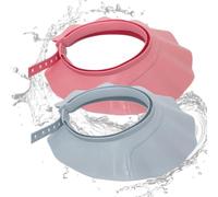 Hair Washing Shield - 2 Pieces Waterproof Soft Comfortable Protector, Hair Washing Hat For Bathing | Swimming, Home Bathroom, Protects Face, Eyes, Ears For Adults And Children