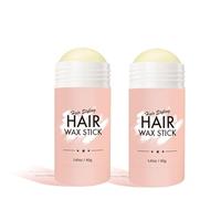 Hair Wax Stick - No Residue Slick Back & Smoothing Stick, All Day Hold Anti-Frizz Formula for Flyaways,Styling Stick,Bâton De Cire Pour Cheveux,Non Grasse Pour Cheveux Rebelles Bord Frisottis (40g, 2)
