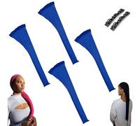 Hair Weave Sleeve for Locs, Brightmeteors Hairweave Sleeve-Fashionable Design - Haircare, Breathable Stretchy Hairnets Braids Sleeve, Long Stretchy Wig Cap for Women Braids Bun Faux Locs(Blue*4)