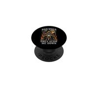 Hair Would Slow Me Down Squelette Biker Dad Bald PopSockets PopGrip Adhésif