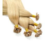 Hair2Heart 25 x 1g extensions cheveux keratine à chaud - 40cm, couleur #20 blond cendré, lisse