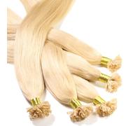 Hair2Heart 25 x 1g extensions cheveux keratine à chaud - 50cm, couleur #22 blond doré, lisse