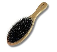 hair2heart Brosse à extensions en bois, 22,5 cm | Soin doux et démêlage pour une beauté durable | Brosse pour extensions et cheveux naturels