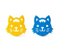 HairCatch de MilkMama | Attrape-fourrure pour la lessive | Épilateur réutilisable pour animaux de compagnie | Machine à laver et sèche-cheveux pour animaux de compagnie | Forme de chat - 2 pièces