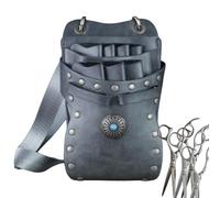 Hairdressing Scissor Pouch, Barber Waist Belt Holder, Large Capacity Shears Storage Bag, 8.66 * 4.72 * 1.18 Inches, Sturdy Tool Holster for Hairstylists, Combs, Professional Hair Cutting Accessories