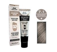 Hairgum - Coloration pour homme cheveux & barbe 7.1 blond clair cendré