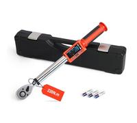 Hairich Clé dynamométrique numérique 1/2" 11-220 N.m ±2% de précision avec affichage LED, signal sonore et fonction mémoire - Kit de couple électronique pour voiture, moto et camion