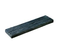 HAIRIE GRANDON-Bordure plate en béton coulé ton ardoise aspect schiste Hairie Grandon - 54 x 15 x 4 cm