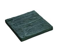 HAIRIE GRANDON-Dalle carrée en béton coulé ton ardoise aspect schiste Hairie Grandon - 23 x 23 cm