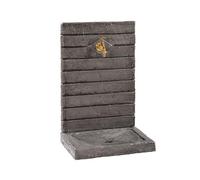 HAIRIE GRANDON-Fontaine murale en béton ciré couleur ardoise Hairie Grandon grand modèle - 74 cm