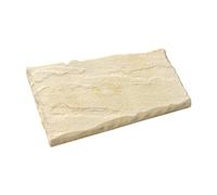 HAIRIE GRANDON-Pas de cheminement trapèze en pierre reconstituée beige Hairie Grandon - 49 x 33/26 cm