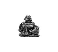 HAIRIE GRANDON-Statue en béton coulé noir Hairie Grandon Bouddha chinois rieur petit modèle - 35 cm
