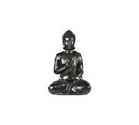 HAIRIE GRANDON-Statue en béton coulé noir Hairie Grandon Bouddha hindou moyen modèle - 40,5 cm