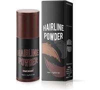 Hairline Instant Filling Powder, Natural Waterproof Quick Cover Hair Root Concealer,Sponge Pen Natural Shade Hairline for Thinning Hair (Dark Brown)