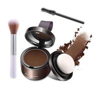 Hairline Powder for Women Men, Hairline Powders Instantly Conceals, Hairs Line Contour Shadow Powder, 3 Colors Hairline Powders with Mirror (1Set Dark Brown)