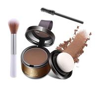 Hairline Powder for Women Men, Hairline Powders Instantly Conceals, Hairs Line Contour Shadow Powder, 3 Colors Hairline Powders with Mirror (1Set Coffee)