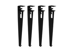 Hairpin Table Leg 4pcs Table Legs Set No Drill Metal Tables Legs Movable Height Adjustable Iron Support Frame Suitable Coffee Tables Dining(71cm/Black)