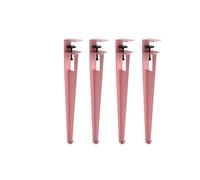 Hairpin Table Legs 4pcs Table Legs Set Adjustable Height Metal Coffee Tables Leg DIY Workbench, Dining Tables Extension Furniture(71cm/Pink)