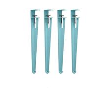 Hairpin Table Legs 4pcs Table Legs Set Adjustable Height Metal Coffee Tables Leg DIY Workbench, Dining Tables Extension Furniture(76cm/Sky Blue)