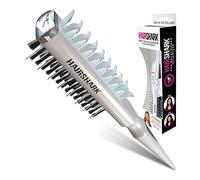 HAIRSHARK Brosse à cheveux volume 3 en 1, brosse à cheveux double face avec poils de sanglier et polymère, facile à utiliser pour tous les types de cheveux, volume, look brushing et vague