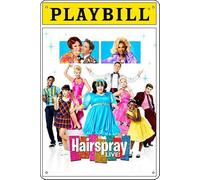 Hairspray Live! (2016) Plaque en métal pour décoration murale vintage rétro 20,3 x 30,5 cm