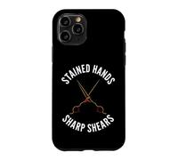 Hairstylist Stained Hands Sharp Shears Cosmetologist Coque pour iPhone 11 Pro