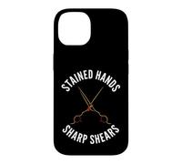 Hairstylist Stained Hands Sharp Shears Cosmetologist Coque pour iPhone 14