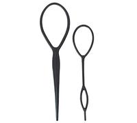 Hairtail Hair Tricoting Plastic Resin Black Hair Finders For Women Girls 2pcs Hails Hair Tricoting Tool