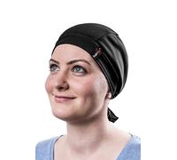 hairtex Bonnet d’étable avec rubans - Protège contre les odeurs - Résistant à l’eau, Anti-saleté, Respirant noir M