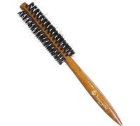 Hairway Brosse ronde "Glossy Wood" 8 rangée, poils de sanglier véritables