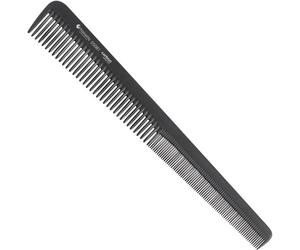 Hairway Peigne en fibre de carbone peigne de coiffure, angle moyen, 175 mm, denture combinée
