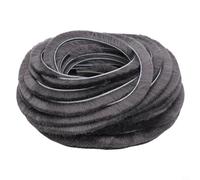 Hairy Seal Bande d'étanchéité 10 m Boudin de porte coulissante - Efficace contre la poussière et les insonorisations (5 mm x 12 mm)