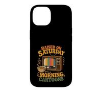 Haised on Saturday Morning Cartoons Gen X Coque pour iPhone 14