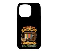 Haised on Saturday Morning Cartoons Gen X Coque pour iPhone 15 Pro
