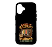Haised on Saturday Morning Cartoons Gen X Coque pour iPhone 16
