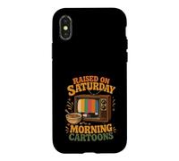 Haised on Saturday Morning Cartoons Gen X Coque pour iPhone X/XS