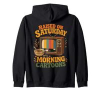 Haised on Saturday Morning Cartoons Gen X Sweat à Capuche