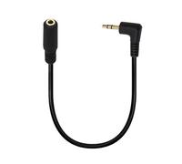 HAISENG Adaptateur mâle vers femelle à angle de 3,5 mm haute fidélité 90 degrés 3,5 mm vers câble stéréo TRRS pour petit espace