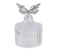 HAISENG Bol de rangement élégant pour bonbons avec papillons métalliques pour décoration de fête de mariage et présentation de cadeaux multi-usages pour les fêtes