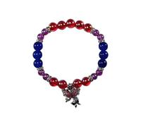 HAISENG Bracelet de perles avec pendentif papillon en cristal et chaîne d'amitié pour enfants Bijoux de tous les jours, taille unique, Comme décrit
