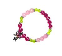 HAISENG Bracelet de perles avec pendentif papillon en cristal et chaîne d'amitié pour enfants Bijoux de tous les jours, taille unique, Comme décrit